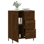 Credenza Rovere Marrone 69,5x34x90 cm in Legno Multistrato