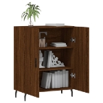 Credenza Rovere Marrone 69,5x34x90 cm in Legno Multistrato