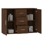 Credenza Rovere Marrone 91x29,5x65 cm in Legno Multistrato