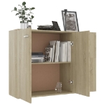 Credenza Rovere Sonoma 105x30x75 cm in Legno Multistrato