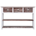 Credenza Stile Antico Marrone 115x30x76 cm in Legno