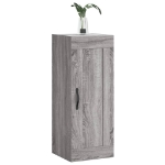 Mobile a Parete Grigio Sonoma 34,5x34x90 cm Legno Multistrato