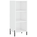 Credenza 34,5x34x180 cm in Legno Multistrato Bianco Lucido