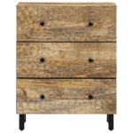 Credenza 60x33x75 cm in Legno Massello di Mango