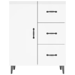 Credenza 69,5x34x90 cm in Legno Multistrato Bianco Lucido