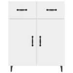 Credenza 69,5x34x90 cm in Legno Multistrato Bianco Lucido