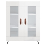 Credenza 69,5x34x90 cm in Legno Multistrato Bianco Lucido