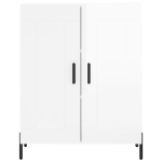 Credenza 69,5x34x90 cm in Legno Multistrato Bianco Lucido