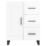 Credenza 69,5x34x90 cm in Legno Multistrato Bianco Lucido