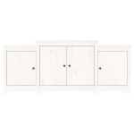 Credenza Bianca 164x37x68 cm in Legno Massello di Pino