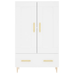 Credenza Bianca 69,5x31x115 cm in Legno Multistrato