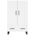 Credenza Bianca 69,5x31x115 cm in Legno Multistrato