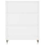 Credenza Bianca 69,5x32,5x180 cm Legno Multistrato