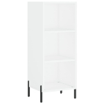 Credenza 34,5x32,5x180 cm in Legno Multistrato Bianco Lucido