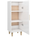 Credenza 34,5x34x90 cm in Legno Multistrato Bianco Lucido