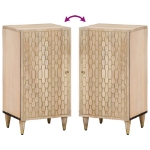 Credenza 40x33x75 cm in Legno Massello di Mango