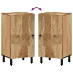 Credenza 40x33x75 cm in Legno Massello di Mango