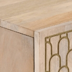 Credenza 60x33x110 cm in Legno Massello di Mango