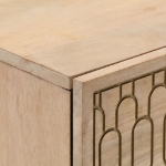 Credenza 60x33x75 cm in Legno Massello di Mango