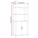 Credenza 60x40x141 cm in Legno Multistrato