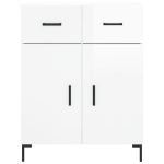 Credenza 69,5x34x90 cm in Legno Multistrato Bianco Lucido