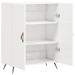 Credenza 69,5x34x90 cm in Legno Multistrato Bianco Lucido