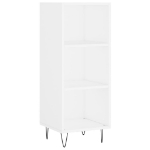 Credenza Bianca 34,5x34x180 cm in Legno Multistrato