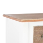 Credenza Bianca 54x30x80 cm in Legno Massello