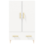 Credenza Bianca 69,5x31x115 cm in Legno Multistrato