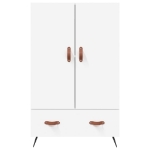 Credenza Bianca 69,5x31x115 cm in Legno Multistrato