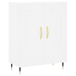 Credenza Bianca 69,5x34x180 cm in Legno Multistrato