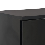 Credenza con Finitura Lucida Nera 71x35x80 cm in Truciolato