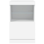 Credenza con Luci LED Bianca 41x37x67 cm