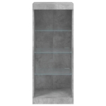 Credenza con Luci LED Grigio Cemento 41x37x100 cm