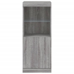 Credenza con Luci LED Grigio Sonoma 41x37x100 cm