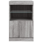 Credenza con Luci LED Grigio Sonoma 41x37x67 cm