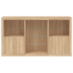 Credenza con Luci LED Rovere Sonoma 181,5x37x100 cm