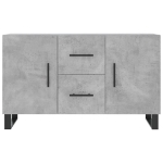 Credenza Grigio Cemento 100x36x60 cm in Legno Multistrato