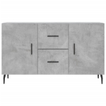 Credenza Grigio Cemento 100x36x60 cm in Legno Multistrato