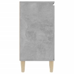 Credenza Grigio Cemento 103,5x35x70 cm in Legno Multistrato