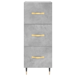 Credenza Grigio Cemento 34,5x34x180 cm in Legno Multistrato