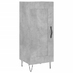 Credenza Grigio Cemento 34,5x34x180 cm in Legno Multistrato