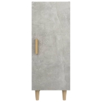 Credenza Grigio Cemento 34,5x34x90 cm in Legno Multistrato