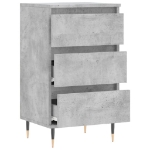 Credenza Grigio Cemento 40x35x70 cm in Legno Multistrato