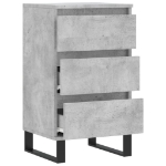 Credenza Grigio Cemento 40x35x70 cm in Legno Multistrato