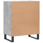 Credenza Grigio Cemento 57x35x70 cm in Legno Multistrato