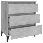 Credenza Grigio Cemento 60x35x69 cm in Legno Multistrato