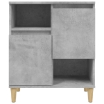 Credenza Grigio Cemento 60x35x70 cm in Legno Multistrato