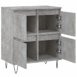 Credenza Grigio Cemento 60x35x70 cm in Legno Multistrato