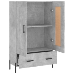 Credenza Grigio Cemento 69,5x31x115 cm in Legno Multistrato